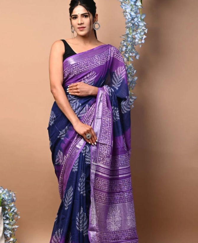 VK 4174 Linen Daily Wear Sarees Catalog